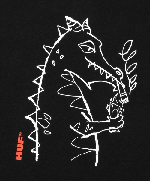 HUF(ハフ)の「CASH DRAGON TEE(Tシャツ/カットソー・メンズ・ブラック/ホワイト・S/M/L/XL/XXL)」の3枚目の写真