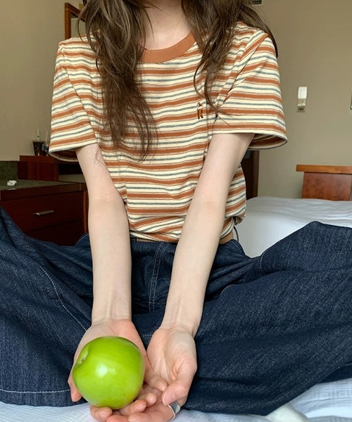 AsheKsha（アシクシャ）の「丸首半袖Tシャツ（Tシャツ/カットソー・レディース・カラフル・M）」の11枚目の写真