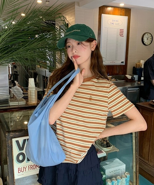 AsheKsha（アシクシャ）の「丸首半袖Tシャツ（Tシャツ/カットソー・レディース・カラフル・M）」の17枚目の写真
