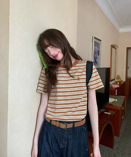 AsheKsha（アシクシャ）の「丸首半袖Tシャツ（Tシャツ/カットソー・レディース・カラフル・M）」の19枚目の写真