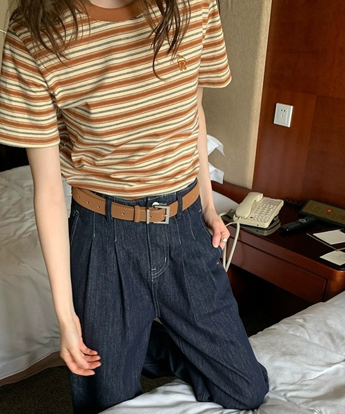 AsheKsha（アシクシャ）の「丸首半袖Tシャツ（Tシャツ/カットソー・レディース・カラフル・M）」の20枚目の写真