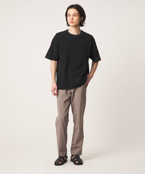 A DAY IN THE LIFE UNITED ARROWS(アデイインザライフユナイテッドアローズ)の「ハイツイスト メッシュ レイヤード カットソー-ウォッシャブル-<A DAY IN THE LIFE>(ニット/セーター・メンズ・ブラック/ホワイト・M/L)」の4枚目の写真