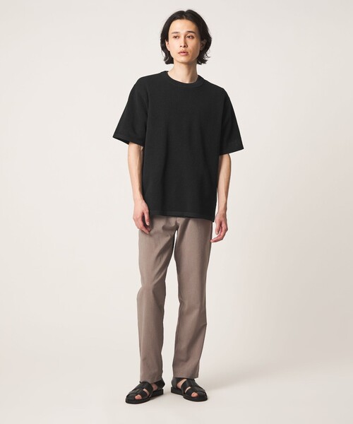 A DAY IN THE LIFE UNITED ARROWS(アデイインザライフユナイテッドアローズ)の「ハイツイスト メッシュ レイヤード カットソー-ウォッシャブル-<A DAY IN THE LIFE>(ニット/セーター・メンズ・ブラック/ホワイト・M/L)」の3枚目の写真