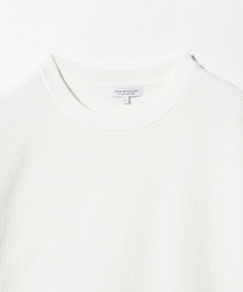 A DAY IN THE LIFE UNITED ARROWS(アデイインザライフユナイテッドアローズ)の「ハイツイスト メッシュ レイヤード カットソー-ウォッシャブル-<A DAY IN THE LIFE>(ニット/セーター・メンズ・ブラック/ホワイト・M/L)」の11枚目の写真