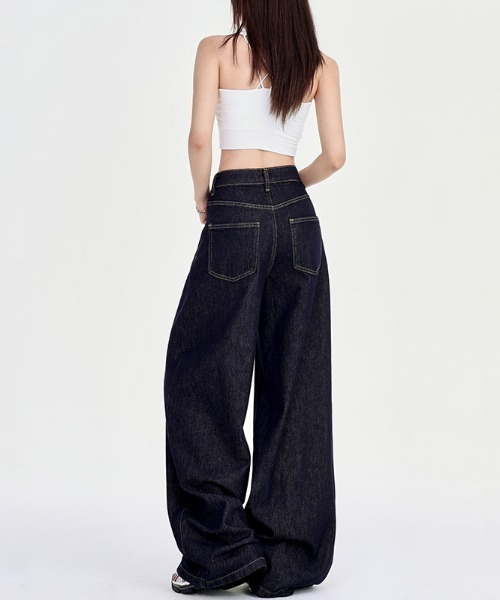 REBALANCE(リバランス)の「ワイドレッグデニム(デニムパンツ・レディース・A・MEDIUM/LARGE/X-LARGE)」の2枚目の写真