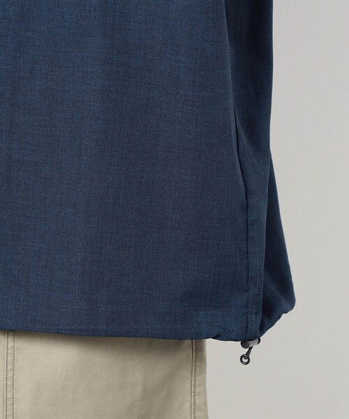 Grand PARK(グランドパーク)の「リネンライクポリエステルコードシャツ(シャツ/ブラウス・メンズ・ライトグレー/ネイビー/カーキ/チャコールグレー/オフホワイト・M/L)」の12枚目の写真