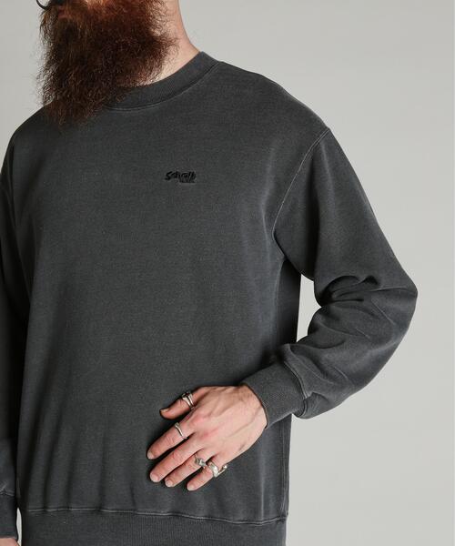 Schott(ショット)の「Schott/ショット/CREW SWEAT SQUARE Schott N.Y.C. EMB./クルー 刺繍スウェット スクエア ショット ニューヨーク(スウェット・メンズ・ブラック/ブラウン・2XL/M/XL/L)」の19枚目の写真
