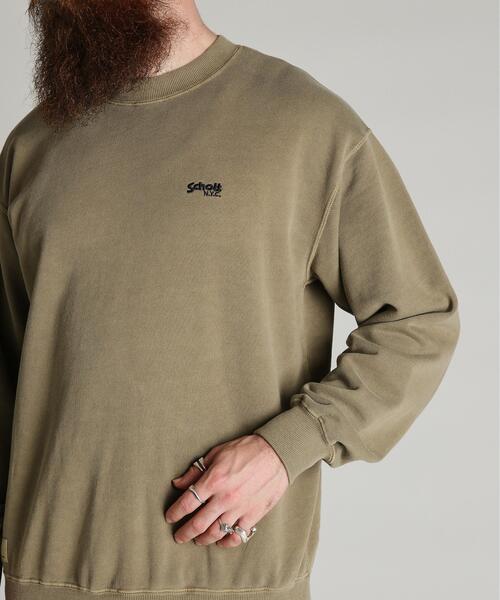 Schott(ショット)の「Schott/ショット/CREW SWEAT SQUARE Schott N.Y.C. EMB./クルー 刺繍スウェット スクエア ショット ニューヨーク(スウェット・メンズ・ブラック/ブラウン・2XL/M/XL/L)」の8枚目の写真