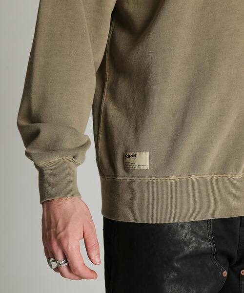 Schott(ショット)の「Schott/ショット/CREW SWEAT SQUARE Schott N.Y.C. EMB./クルー 刺繍スウェット スクエア ショット ニューヨーク(スウェット・メンズ・ブラック/ブラウン・2XL/M/XL/L)」の9枚目の写真