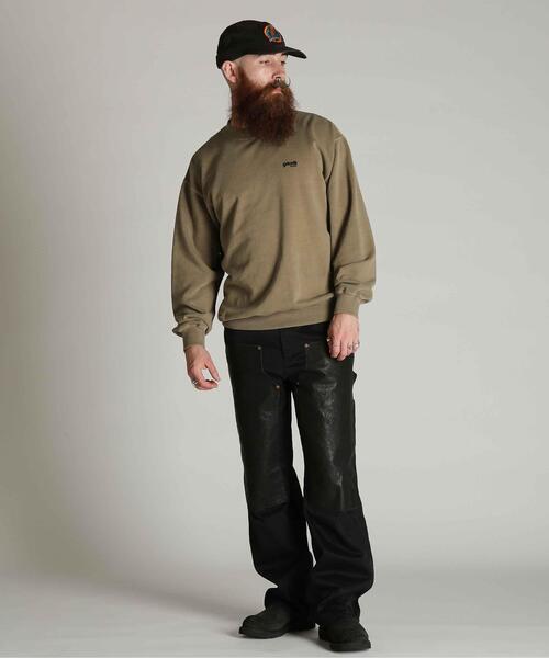 Schott(ショット)の「Schott/ショット/CREW SWEAT SQUARE Schott N.Y.C. EMB./クルー 刺繍スウェット スクエア ショット ニューヨーク(スウェット・メンズ・ブラック/ブラウン・2XL/M/XL/L)」の11枚目の写真
