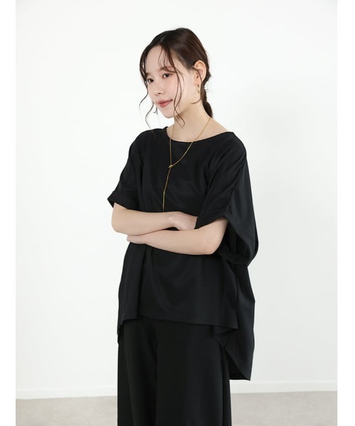 fifth（フィフス）の「【2点セット】チュニック×ワイドパンツ（セットアップ・レディース・チャコールグレー/ブラック・F）」の11枚目の写真