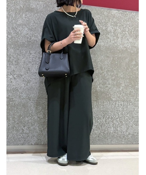fifth（フィフス）の「【2点セット】チュニック×ワイドパンツ（セットアップ・レディース・チャコールグレー/ブラック・F）」の15枚目の写真