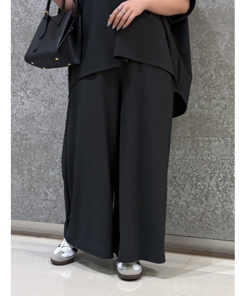 fifth（フィフス）の「【2点セット】チュニック×ワイドパンツ（セットアップ・レディース・チャコールグレー/ブラック・F）」の18枚目の写真