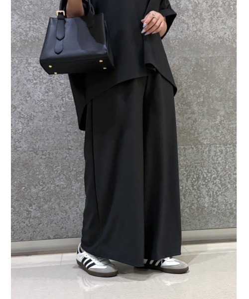 fifth（フィフス）の「【2点セット】チュニック×ワイドパンツ（セットアップ・レディース・チャコールグレー/ブラック・F）」の19枚目の写真