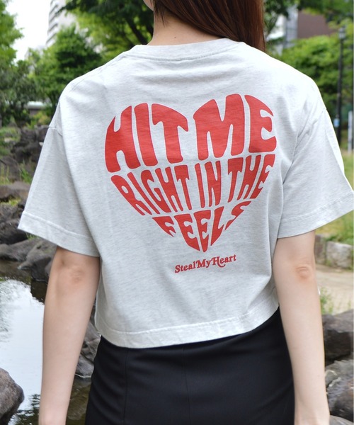 Bonjour Sagan（ボンジュールサガン）の「【spiritoso】アソートクロップドTシャツ（Tシャツ/カットソー・レディース・グレー系その他2/グレー系その他3/グレー系その他・FREE）」の2枚目の写真