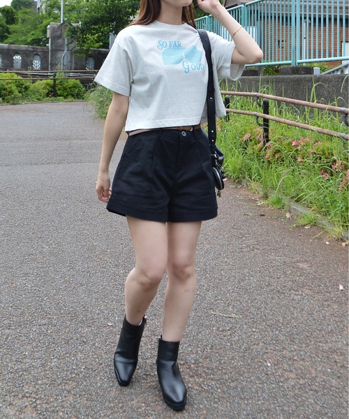 Bonjour Sagan（ボンジュールサガン）の「【spiritoso】アソートクロップドTシャツ（Tシャツ/カットソー・レディース・グレー系その他2/グレー系その他3/グレー系その他・FREE）」の13枚目の写真