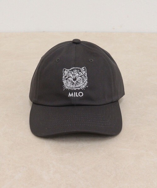 fredy emue(フレディエミュ)の「キャット刺しゅうキャップ(キャップ・レディース・ブラック/ベージュ・FREE)」の3枚目の写真