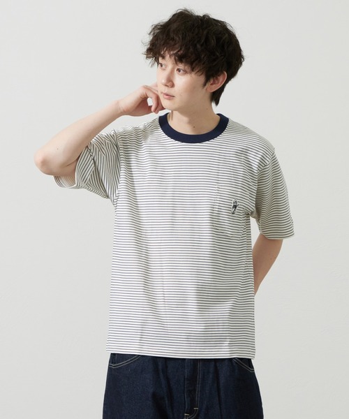 Lee(リー)の「Lee/リー BUDDY LeeワッペンTシャツ(Tシャツ/カットソー・メンズ・ホワイト/ネイビー/オレンジ/チャコール・SMALL/MEDIUM/LARGE/X-LARGE)」の3枚目の写真