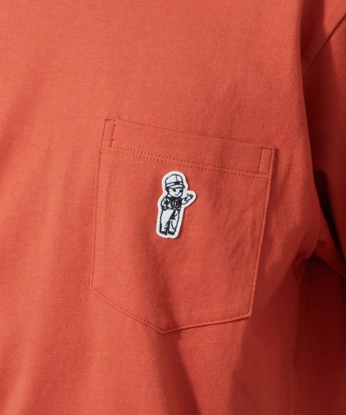 Lee(リー)の「Lee/リー BUDDY LeeワッペンTシャツ(Tシャツ/カットソー・メンズ・ホワイト/ネイビー/オレンジ/チャコール・SMALL/MEDIUM/LARGE/X-LARGE)」の19枚目の写真