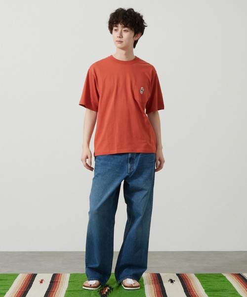 Lee(リー)の「Lee/リー BUDDY LeeワッペンTシャツ(Tシャツ/カットソー・メンズ・ホワイト/ネイビー/オレンジ/チャコール・SMALL/MEDIUM/LARGE/X-LARGE)」の18枚目の写真