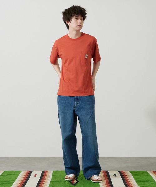 Lee(リー)の「Lee/リー BUDDY LeeワッペンTシャツ(Tシャツ/カットソー・メンズ・ホワイト/ネイビー/オレンジ/チャコール・SMALL/MEDIUM/LARGE/X-LARGE)」の17枚目の写真