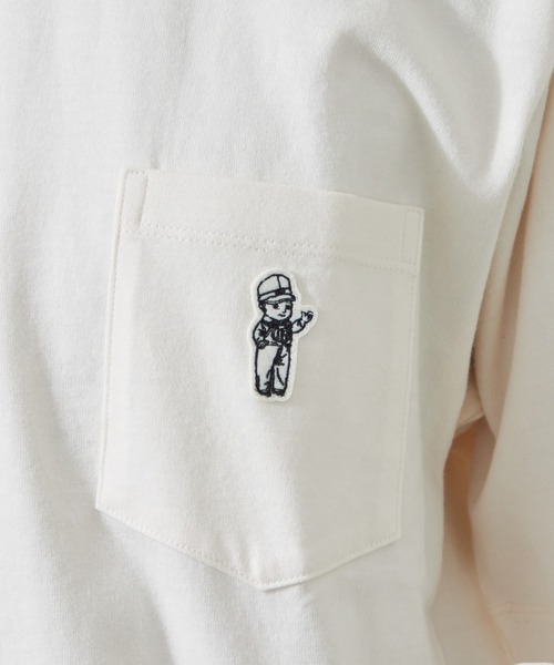 Lee(リー)の「Lee/リー BUDDY LeeワッペンTシャツ(Tシャツ/カットソー・メンズ・ホワイト/ネイビー/オレンジ/チャコール・SMALL/MEDIUM/LARGE/X-LARGE)」の11枚目の写真