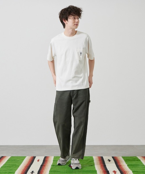 Lee(リー)の「Lee/リー BUDDY LeeワッペンTシャツ(Tシャツ/カットソー・メンズ・ホワイト/ネイビー/オレンジ/チャコール・SMALL/MEDIUM/LARGE/X-LARGE)」の9枚目の写真