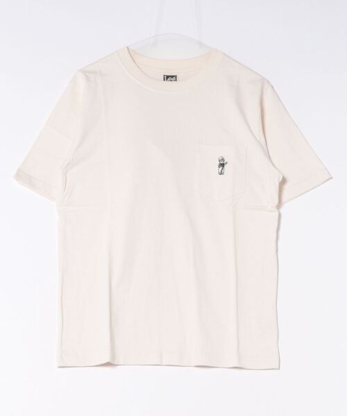 Lee(リー)の「Lee/リー BUDDY LeeワッペンTシャツ(Tシャツ/カットソー・メンズ・ホワイト/ネイビー/オレンジ/チャコール・SMALL/MEDIUM/LARGE/X-LARGE)」の6枚目の写真