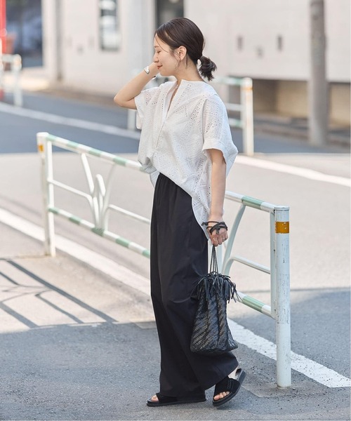 JOURNAL STANDARD（ジャーナルスタンダード）の「《追加3》【撥水/接触冷感/洗える/UVカット】リネンナイロンストレッチワイドパンツ（その他パンツ・レディース・ブラック/ブラウン系その他/グレー/ベージュ・34/36/38/40）」の16枚目の写真
