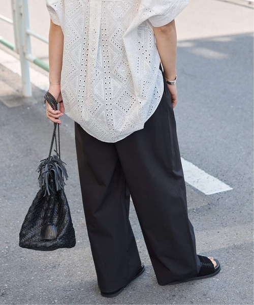 JOURNAL STANDARD（ジャーナルスタンダード）の「《追加3》【撥水/接触冷感/洗える/UVカット】リネンナイロンストレッチワイドパンツ（その他パンツ・レディース・ブラック/ブラウン系その他/グレー/ベージュ・34/36/38/40）」の18枚目の写真