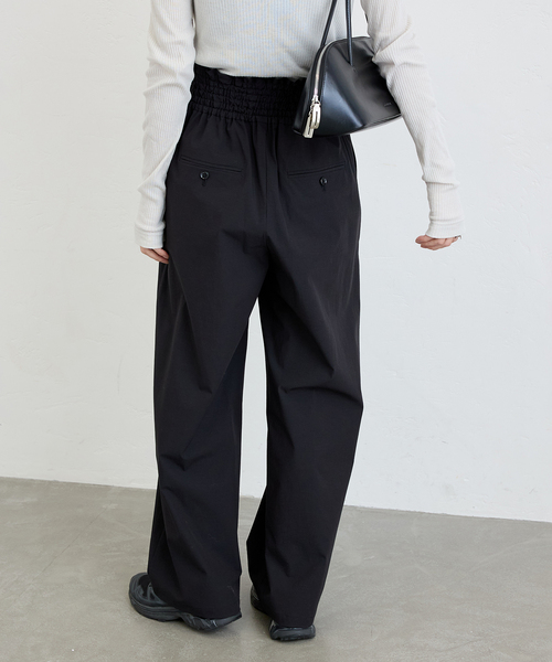 JOURNAL STANDARD（ジャーナルスタンダード）の「《追加3》【撥水/接触冷感/洗える/UVカット】リネンナイロンストレッチワイドパンツ（その他パンツ・レディース・ブラック/ブラウン系その他/グレー/ベージュ・34/36/38/40）」の9枚目の写真
