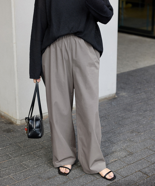 JOURNAL STANDARD（ジャーナルスタンダード）の「《追加3》【撥水/接触冷感/洗える/UVカット】リネンナイロンストレッチワイドパンツ（その他パンツ・レディース・ブラック/ブラウン系その他/グレー/ベージュ・34/36/38/40）」の19枚目の写真
