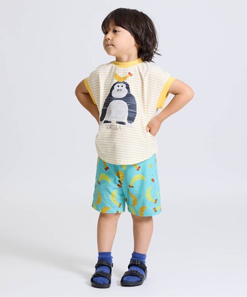 BIT'Z（ビッツ）の「フルーツ総柄ハーフパンツ（その他パンツ・キッズ・キナリ/エメラルド・120/110/100/95/90/80）」の3枚目の写真