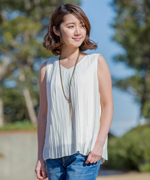 DouDou | 【DouDou】プリーツタンクブラウス(シャツ/ブラウス)