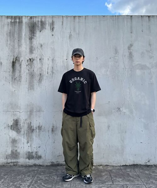 MODERMENT（モダーメント）の「ノーマルオーバーサイズオーガニック半袖Tシャツ[オリーブ]（Tシャツ/カットソー・レディース・その他・1/2）」の4枚目の写真
