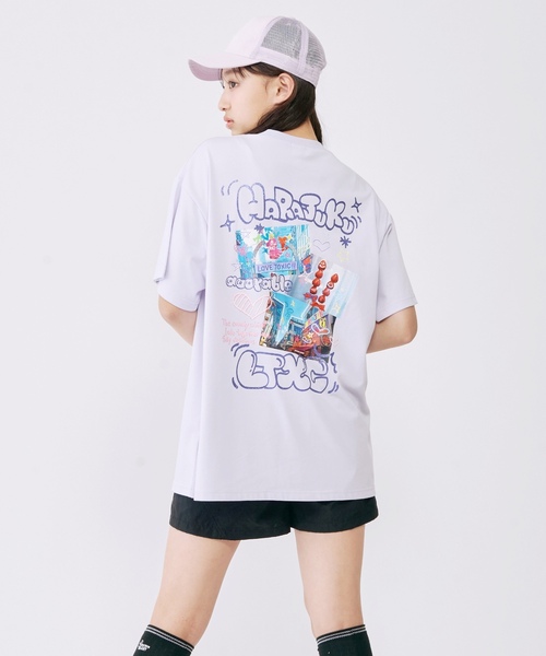 LOVETOXIC(ラブトキシック)の「【LTXC/マルチ機能】フォトラクガキチュニックTワンピ(ワンピース・キッズ・ラベンダー/オフホワイト/ライトグリーン/ブラック・S:140cm/130cm/L:160cm/M:150cm)」の4枚目の写真