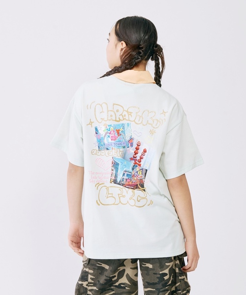 LOVETOXIC(ラブトキシック)の「【LTXC/マルチ機能】フォトラクガキチュニックTワンピ(ワンピース・キッズ・ラベンダー/オフホワイト/ライトグリーン/ブラック・S:140cm/130cm/L:160cm/M:150cm)」の3枚目の写真