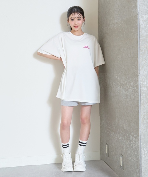 LOVETOXIC(ラブトキシック)の「【LTXC/マルチ機能】フォトラクガキチュニックTワンピ(ワンピース・キッズ・ラベンダー/オフホワイト/ライトグリーン/ブラック・S:140cm/130cm/L:160cm/M:150cm)」の6枚目の写真