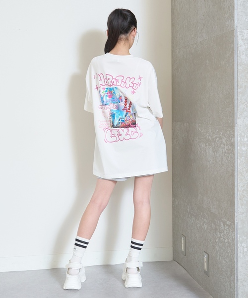 LOVETOXIC(ラブトキシック)の「【LTXC/マルチ機能】フォトラクガキチュニックTワンピ(ワンピース・キッズ・ラベンダー/オフホワイト/ライトグリーン/ブラック・S:140cm/130cm/L:160cm/M:150cm)」の7枚目の写真