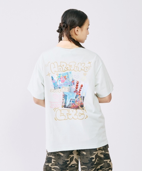 LOVETOXIC(ラブトキシック)の「【LTXC/マルチ機能】フォトラクガキチュニックTワンピ(ワンピース・キッズ・ラベンダー/オフホワイト/ライトグリーン/ブラック・S:140cm/130cm/L:160cm/M:150cm)」の11枚目の写真