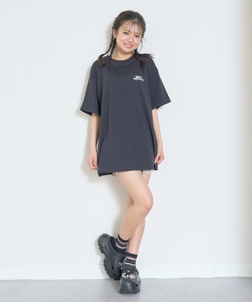 LOVETOXIC(ラブトキシック)の「【LTXC/マルチ機能】フォトラクガキチュニックTワンピ(ワンピース・キッズ・ラベンダー/オフホワイト/ライトグリーン/ブラック・S:140cm/130cm/L:160cm/M:150cm)」の15枚目の写真