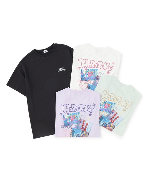 LOVETOXIC(ラブトキシック)の「【LTXC/マルチ機能】フォトラクガキチュニックTワンピ(ワンピース・キッズ・ラベンダー/オフホワイト/ライトグリーン/ブラック・S:140cm/130cm/L:160cm/M:150cm)」の16枚目の写真