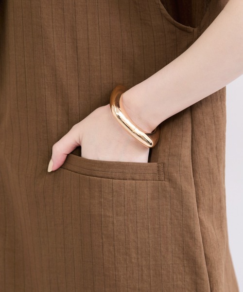 le cercle ADAM ET ROPE'(ルセルクルアダムエロペ)の「【セットアップ対応】タンブラーブッチャーノースリーブジャケット(その他アウター・レディース・ベージュ/チャコールグレー/ブラウン系その他・FREE)」の22枚目の写真
