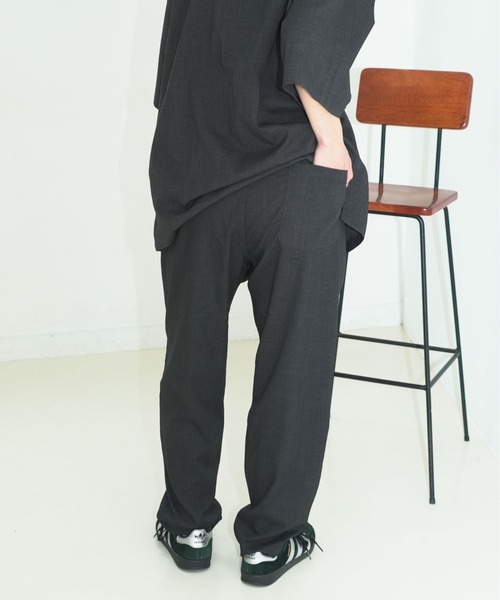 JEANS MATE（ジーンズメイト）の「【NATURAL STORY/ナチュラルストーリー】【涼しく快適！リネンタッチ】 ストレッチイージーパンツ 蒸れにくい 夏服 リネンライク 清涼感（その他パンツ・メンズ・アイボリー/グレー/カーキ/ネイビー/チャコールグレー・LARGE/X-LARGE/MEDIUM）」の9枚目の写真
