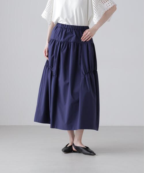 ADORE(アドーア)の「◆ソフトストレッチスカート(スカート・レディース・オレンジ/ネイビー・38)」の5枚目の写真