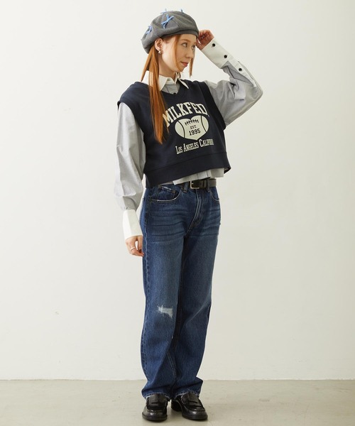 MILKFED.(ミルクフェド)の「RIBBON BERET(ハンチング/ベレー帽・レディース・ブラック/ブラウン/グレー・ONE SIZE)」の11枚目の写真