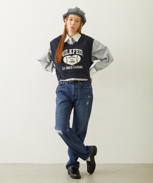 MILKFED.(ミルクフェド)の「RIBBON BERET(ハンチング/ベレー帽・レディース・ブラック/ブラウン/グレー・ONE SIZE)」の13枚目の写真