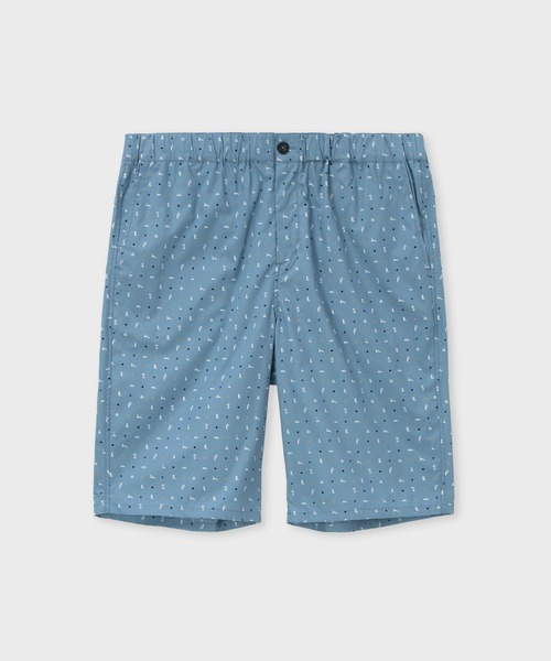 Paul Smith(ポールスミス)の「“Logo & Dot” ハーフパンツ 【853366 7917S】(その他パンツ・メンズ・ネイビー/ブルー/ベージュ・MEDIUM/LARGE)」の1枚目の写真