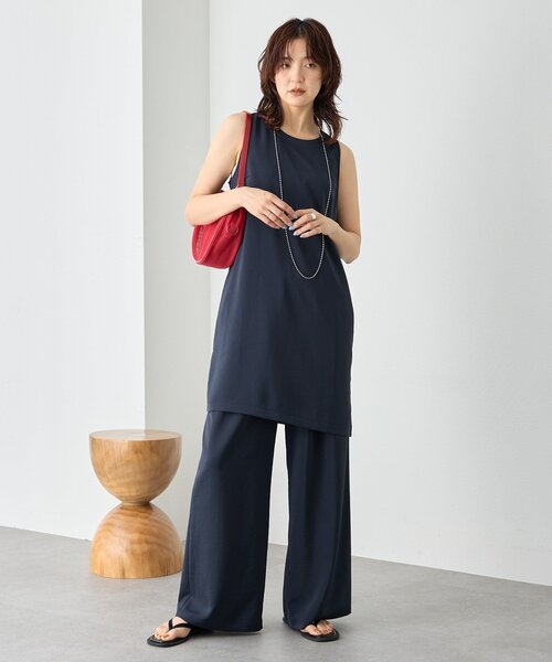 RIVE DROITE(リヴドロワ)の「【セットアップ対応可/接触冷感】【A・MONN(アモン)】suttoブラウス(シャツ/ブラウス・レディース・ネイビー/ブラック・FREE)」の11枚目の写真