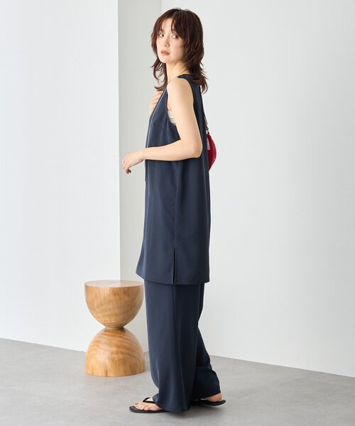 RIVE DROITE(リヴドロワ)の「【セットアップ対応可/接触冷感】【A・MONN(アモン)】suttoブラウス(シャツ/ブラウス・レディース・ネイビー/ブラック・FREE)」の12枚目の写真
